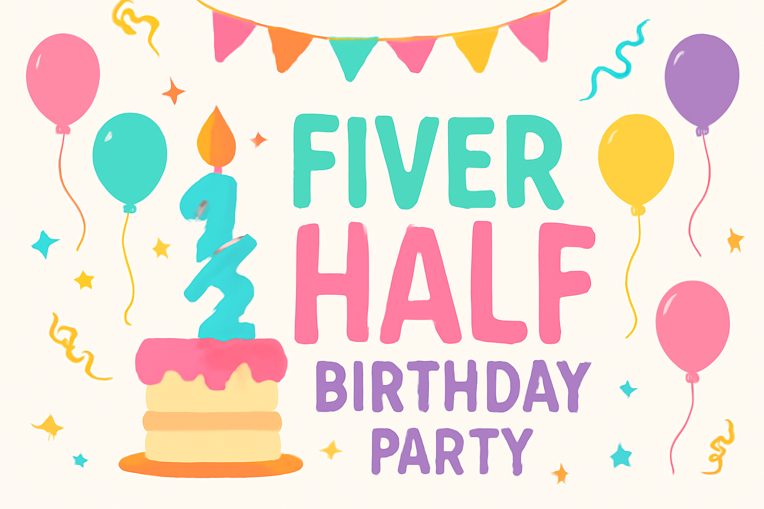 fiver half birthday party can be awesome during the celebration